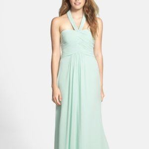 Light Green Floor length dress (with optional straps)